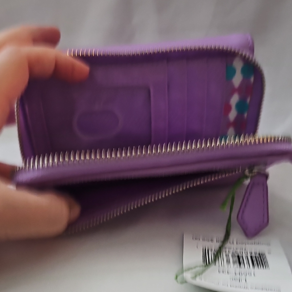 Vera Bradley Lilac Smartphone Wristlet with Flap Closure - Picture 6 of 10
